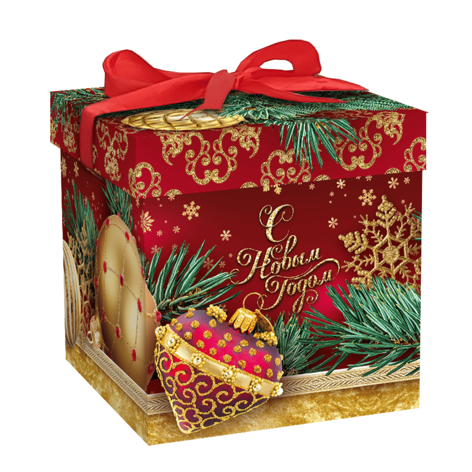 №104 Куб Новогодние игрушки