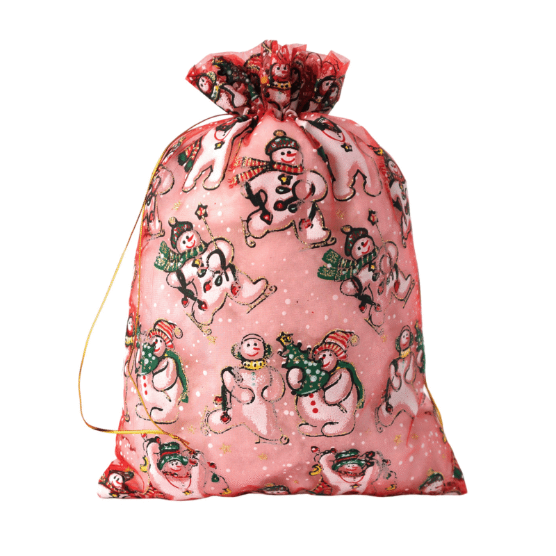 №62 Мешочек Органза красный