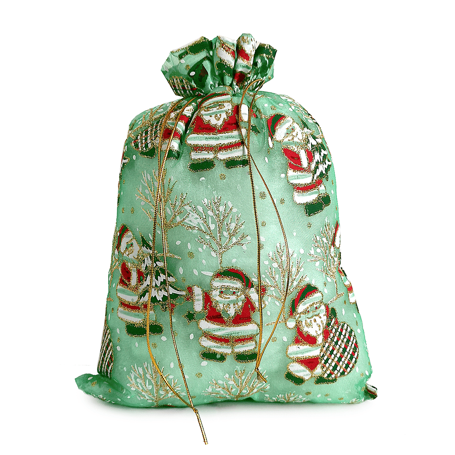 №63 Мешочек Органза зеленый