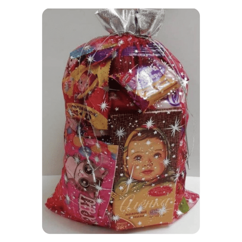 №64 Мешочек Органза красный