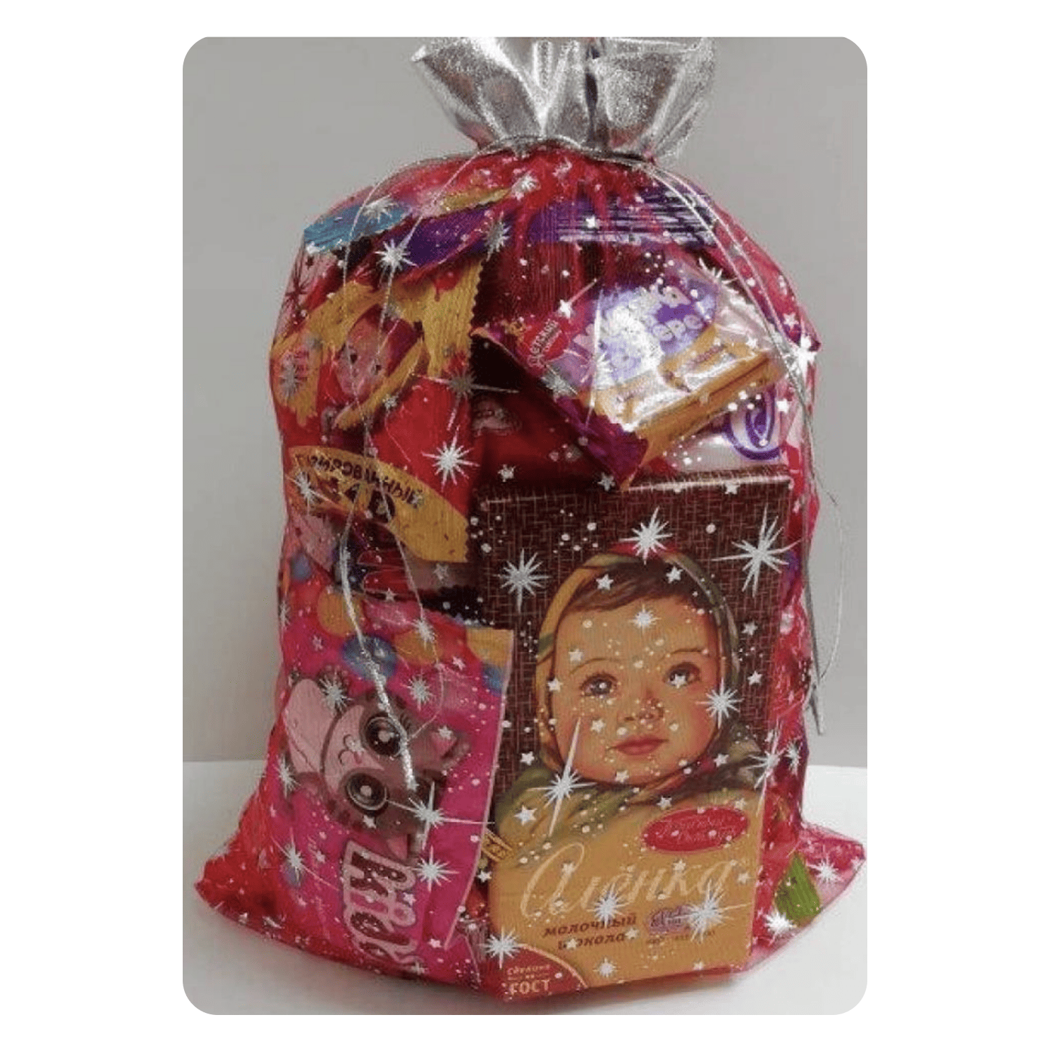 №64 Мешочек Органза красный